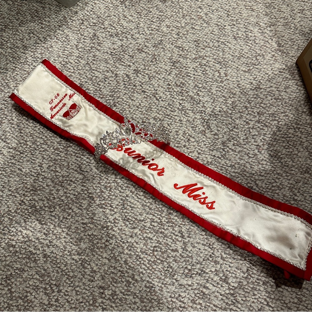 Junior Miss sash and tiara